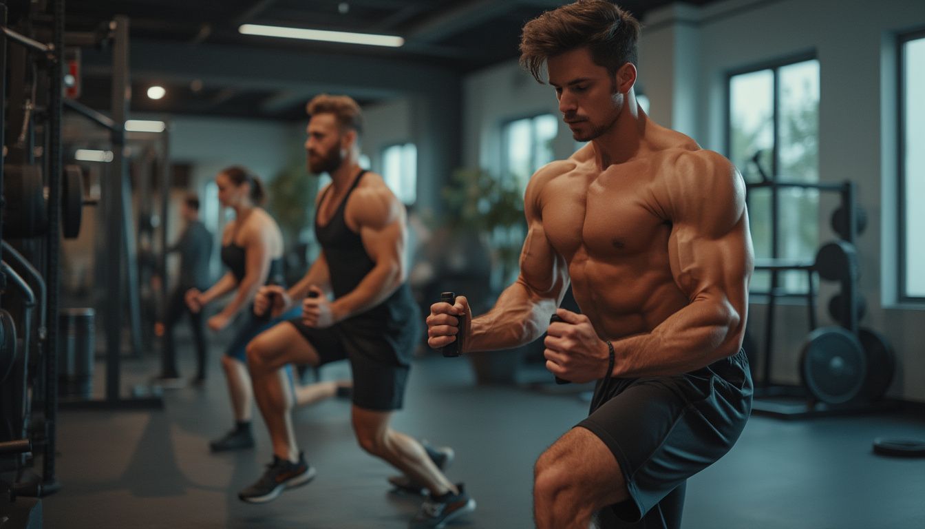 HIIT : séance d'entraînement HIIT avec exercice intense et récupération