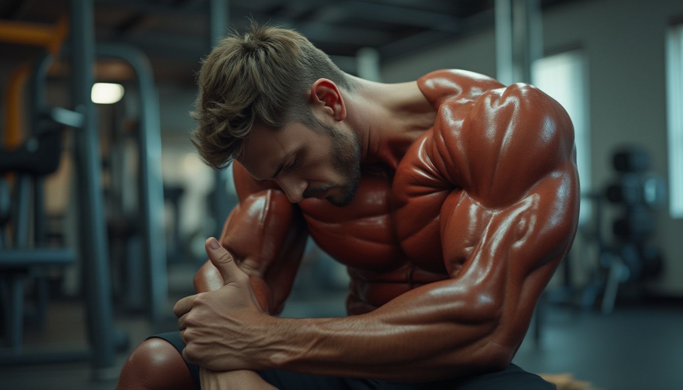 étirements post-entraînement : personne effectuant des étirements après une séance de sport