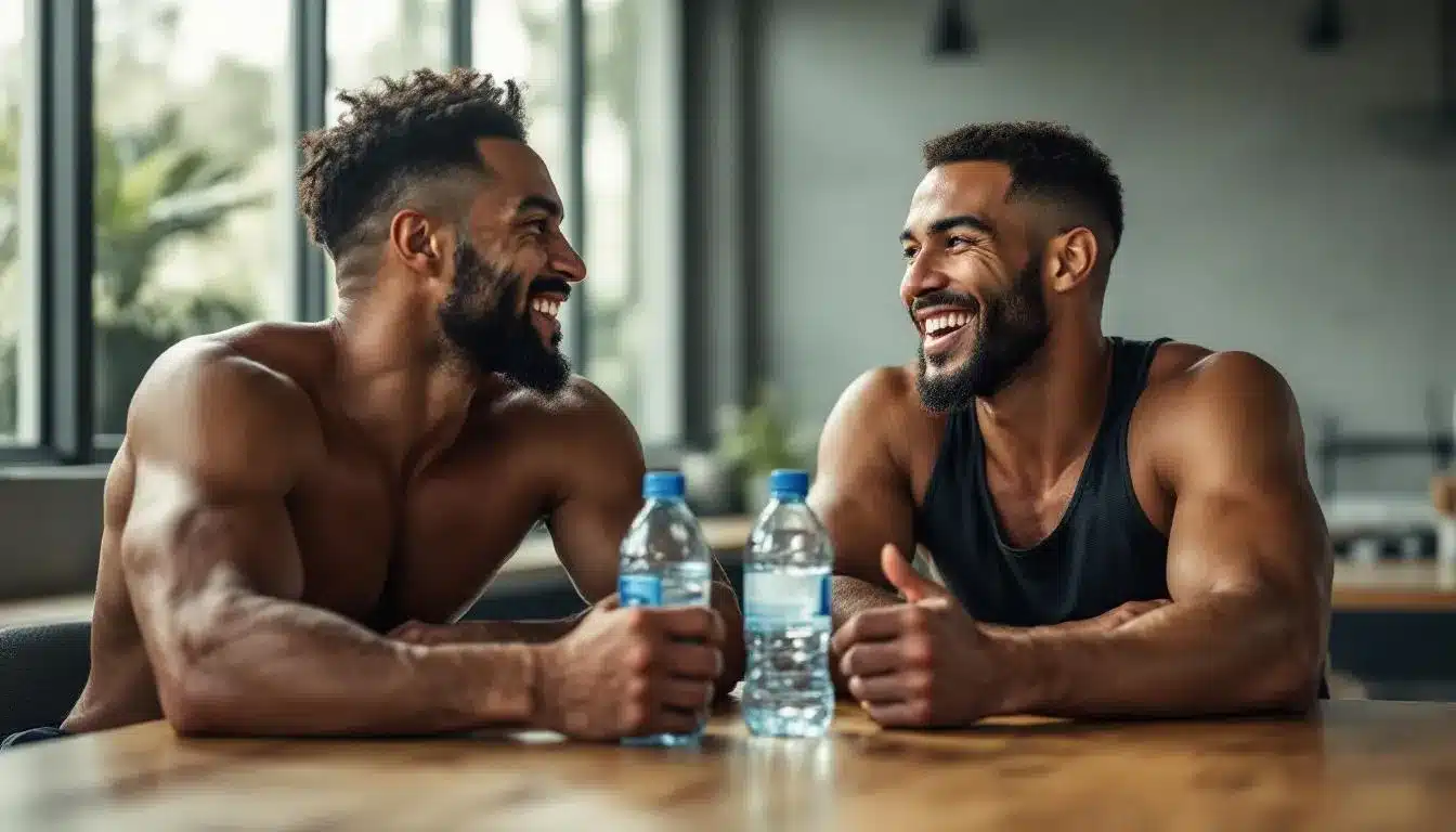 eau distillée : bouteille d'eau pure illustrant l'hydratation en nutrition sportive