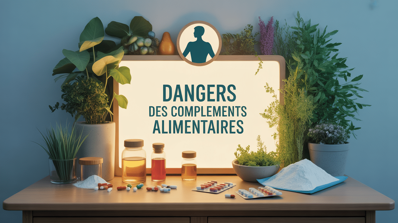 Illustration dangers des compléments alimentaires