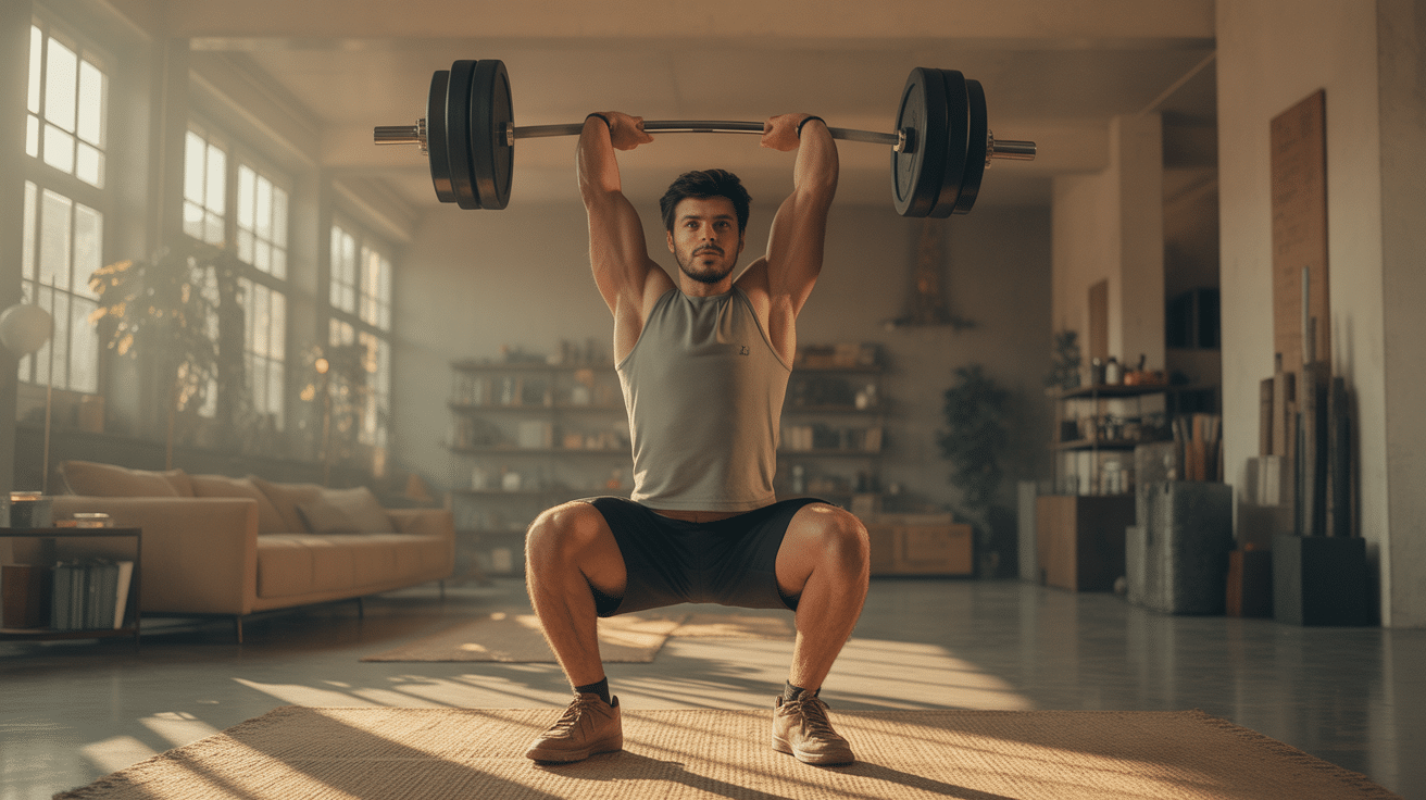 Mouvement dumbbell snatch, trajectoire explicative