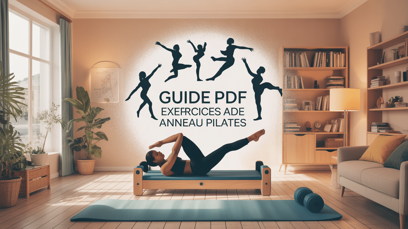 Tapis de fitness, anneau Pilates, texte Guide PDF exercices anneau Pilates