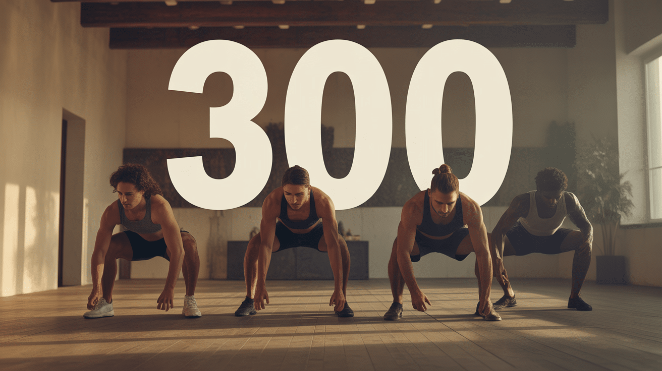 Entrainement collectif WOD 300 légende spartiate