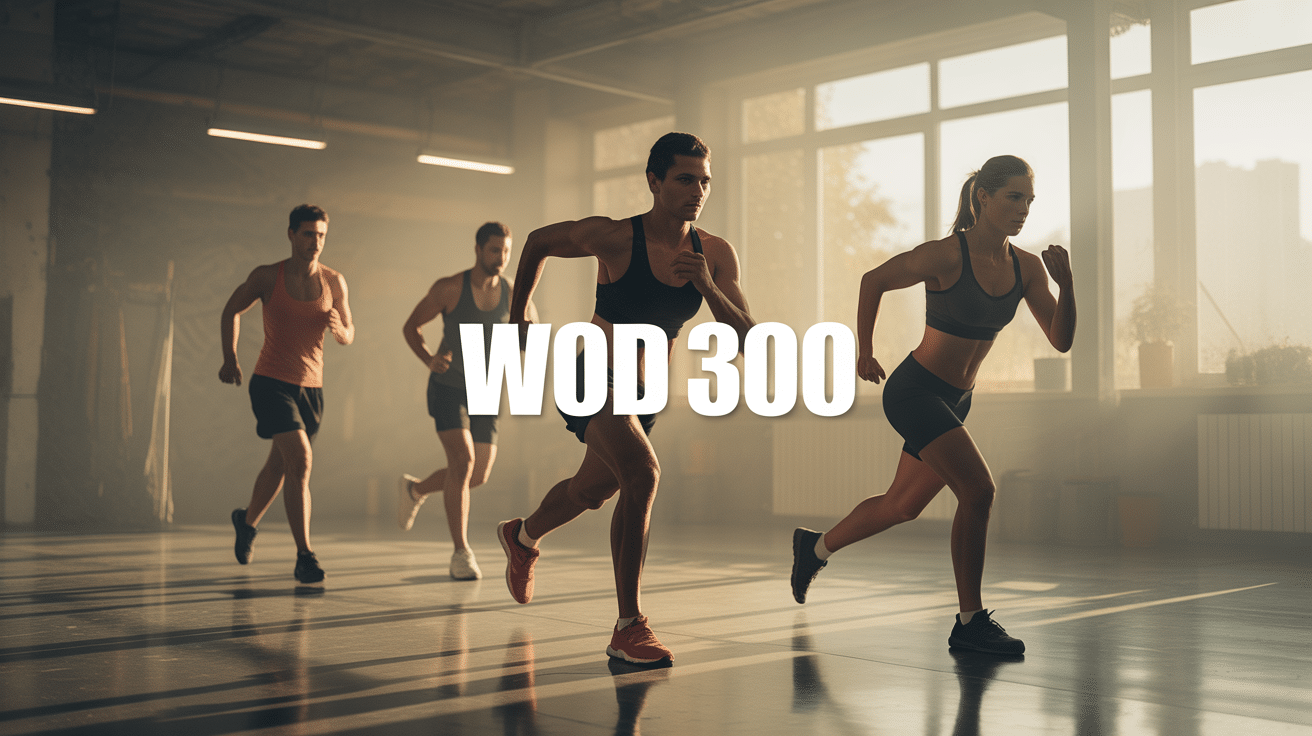 Silhouettes athlétiques wod 300 salle cross-training