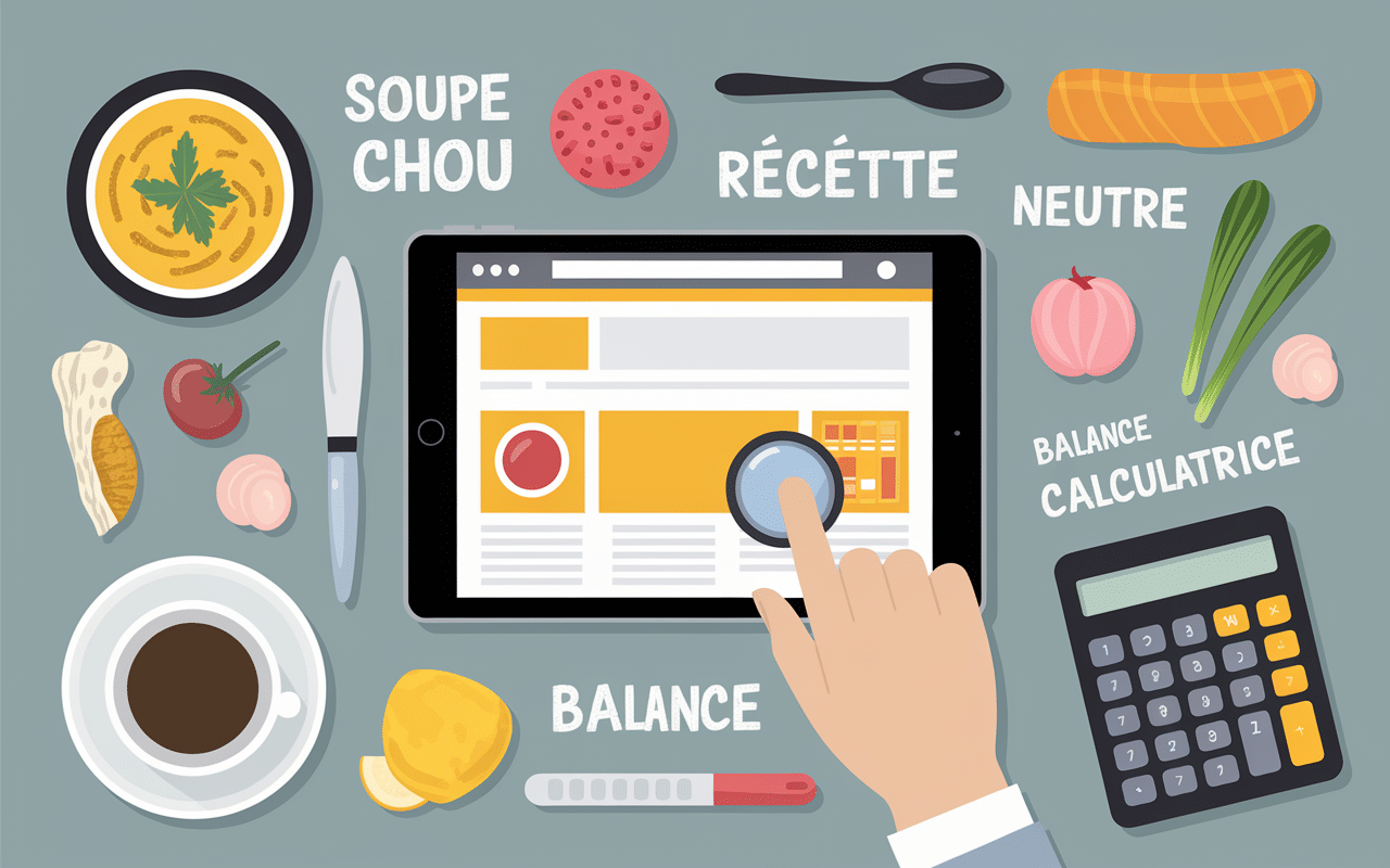Analyse mots cles recette regime soupe chou