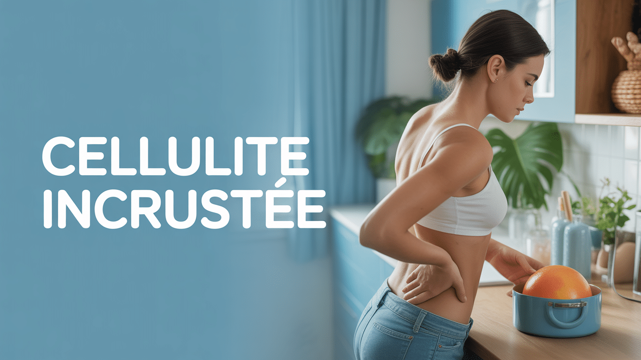 cellulite incrustee peau d'orange cuisse femme dos