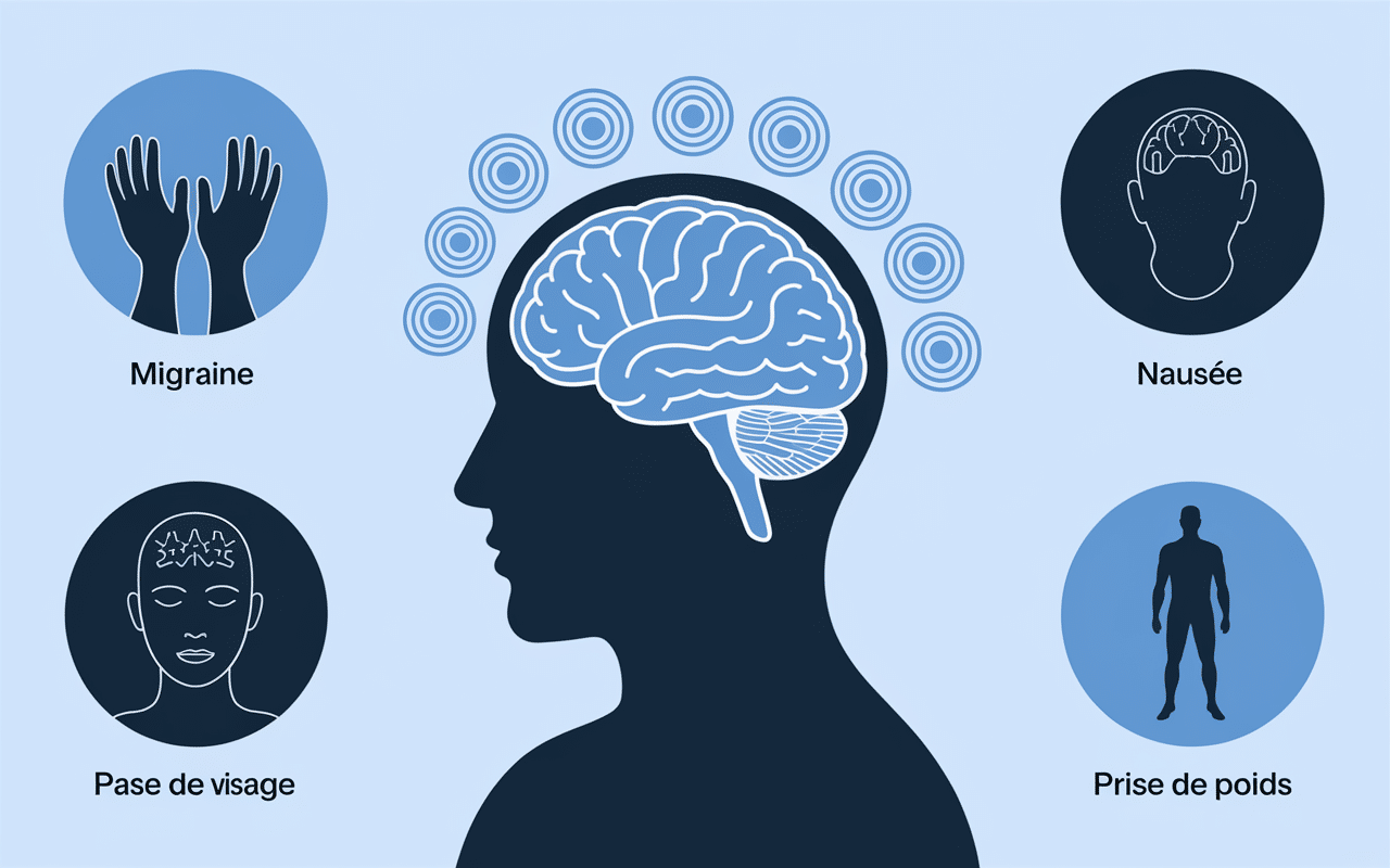 Hyperhydratation gonflement migraine nausée prise poids