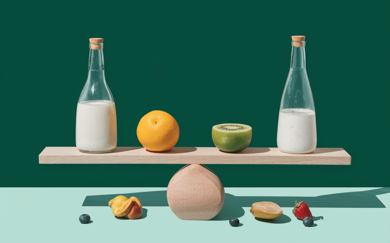 regime yaourt illustration perte poids balance