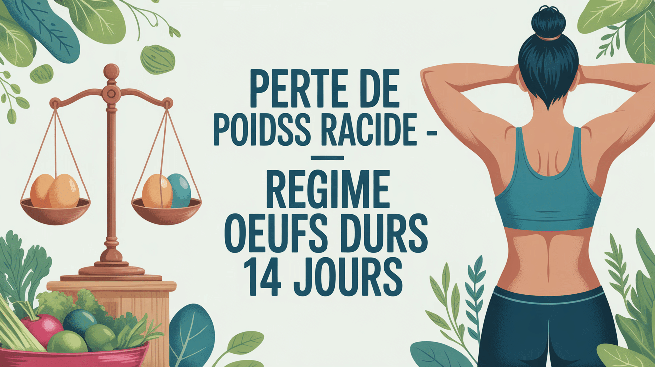 Balance et oeufs durs pour régime rapide