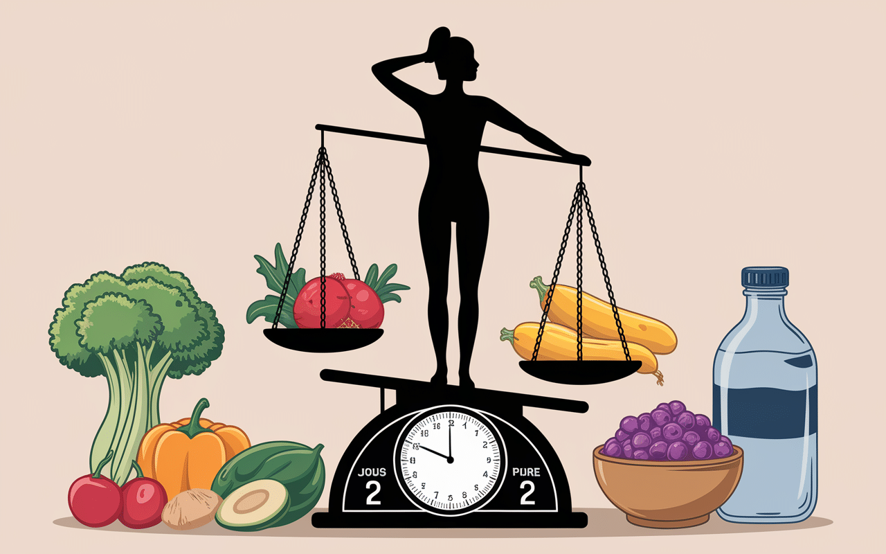 Infographie perte de poids rapide 1 à 2 kg en 7 jours