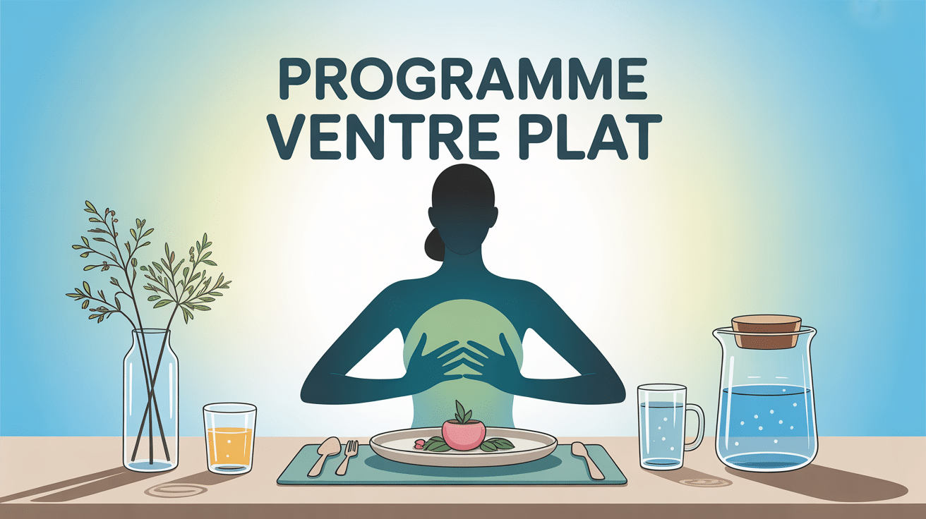 programme ventre plat assiette saine et hydratation
