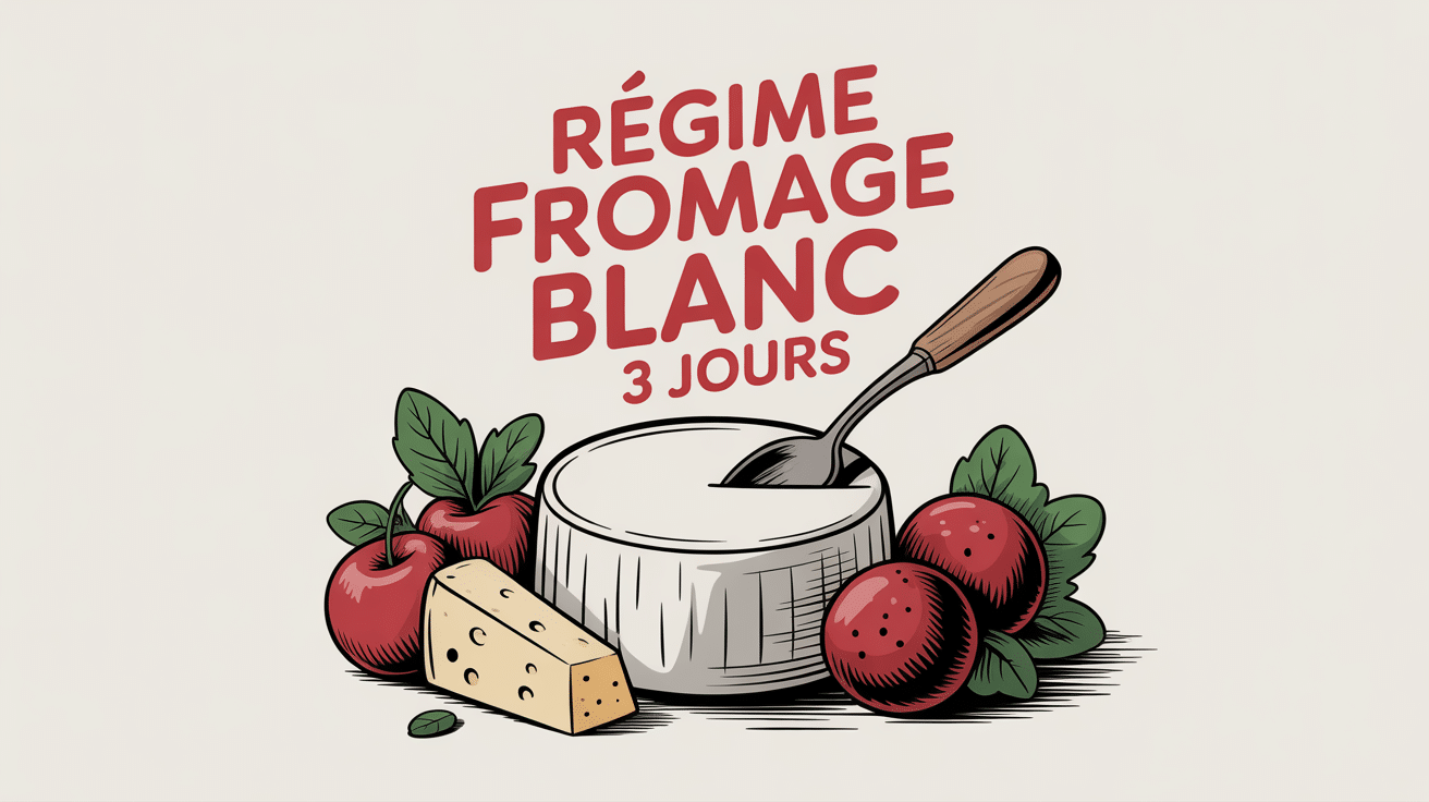 image regime fromage blanc 3 jours bol cuillere fruits rouges