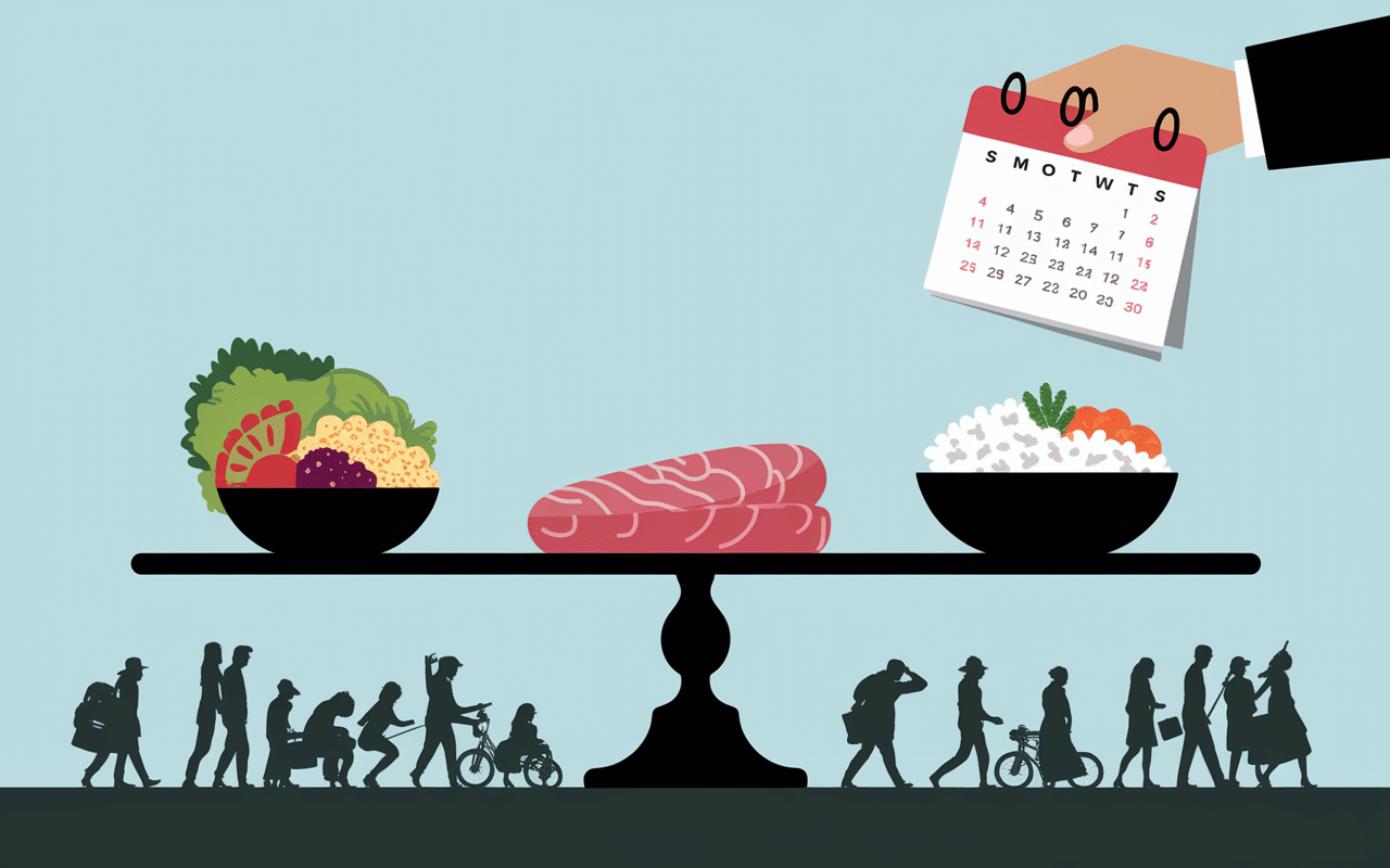 Assiette et balance pour stabilisation regime Thonon