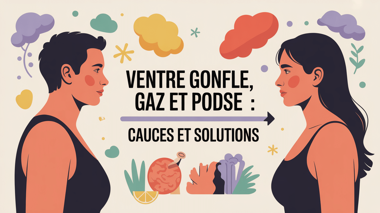 illustration ventre gonfle gaz poids solutions