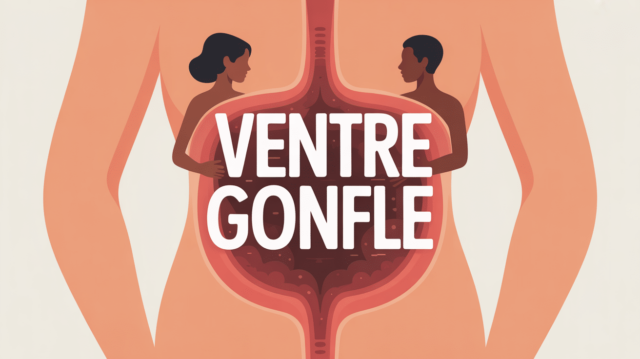 illustration ventre gonfle bien etre