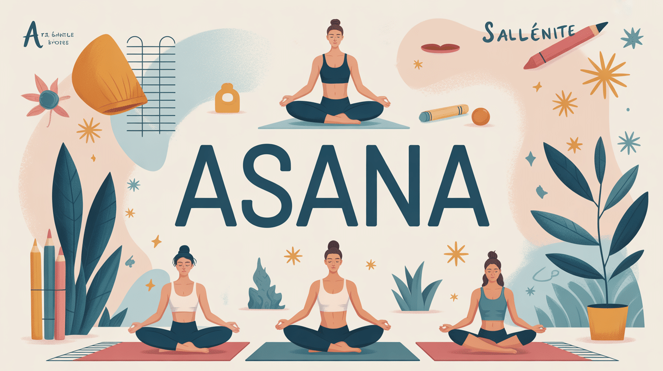 asana posture de yoga en 5 lettres sur tapis et grille croisee