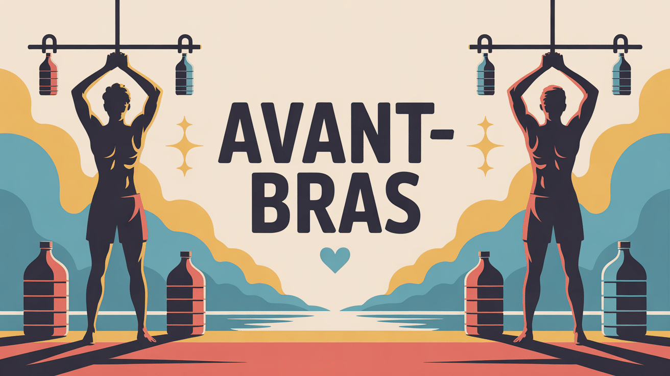 Deux silhouettes musculation avant bras routine exercices