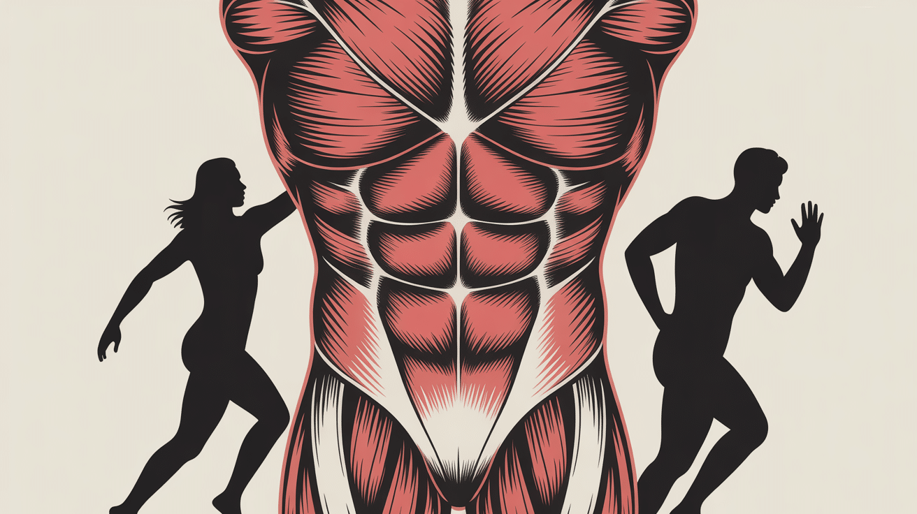 vue stylisée muscles lombaires bas du dos