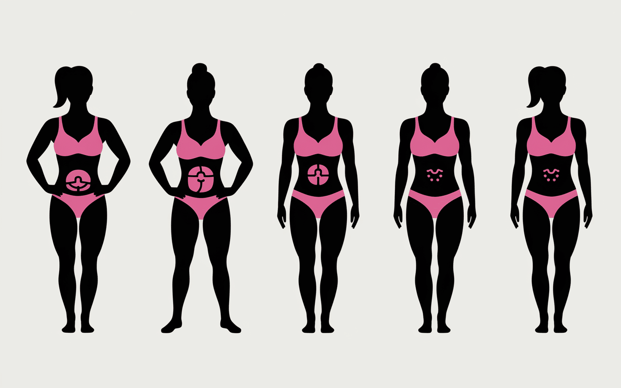 Silhouettes gainage quotidien ventre plat dos redressé