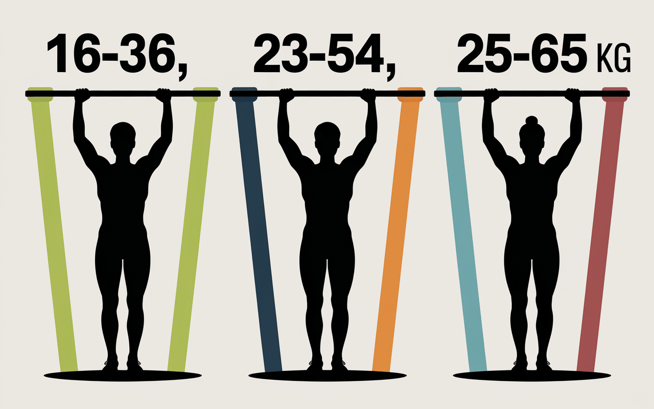 tableau resistance elastique de traction silhouettes bande