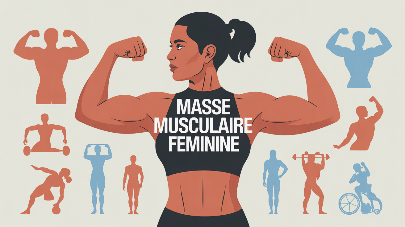 illustration masse musculaire féminine