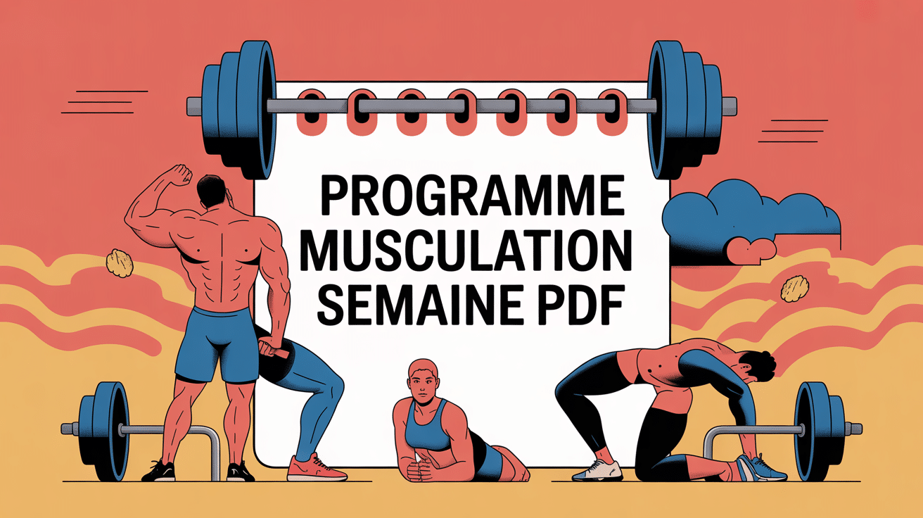 programme musculation semaine pdf illustration planificateur entrainement