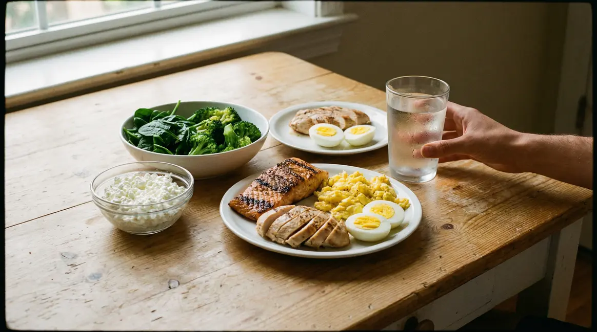 aliments riches en proteines sur table regime hyperproteine