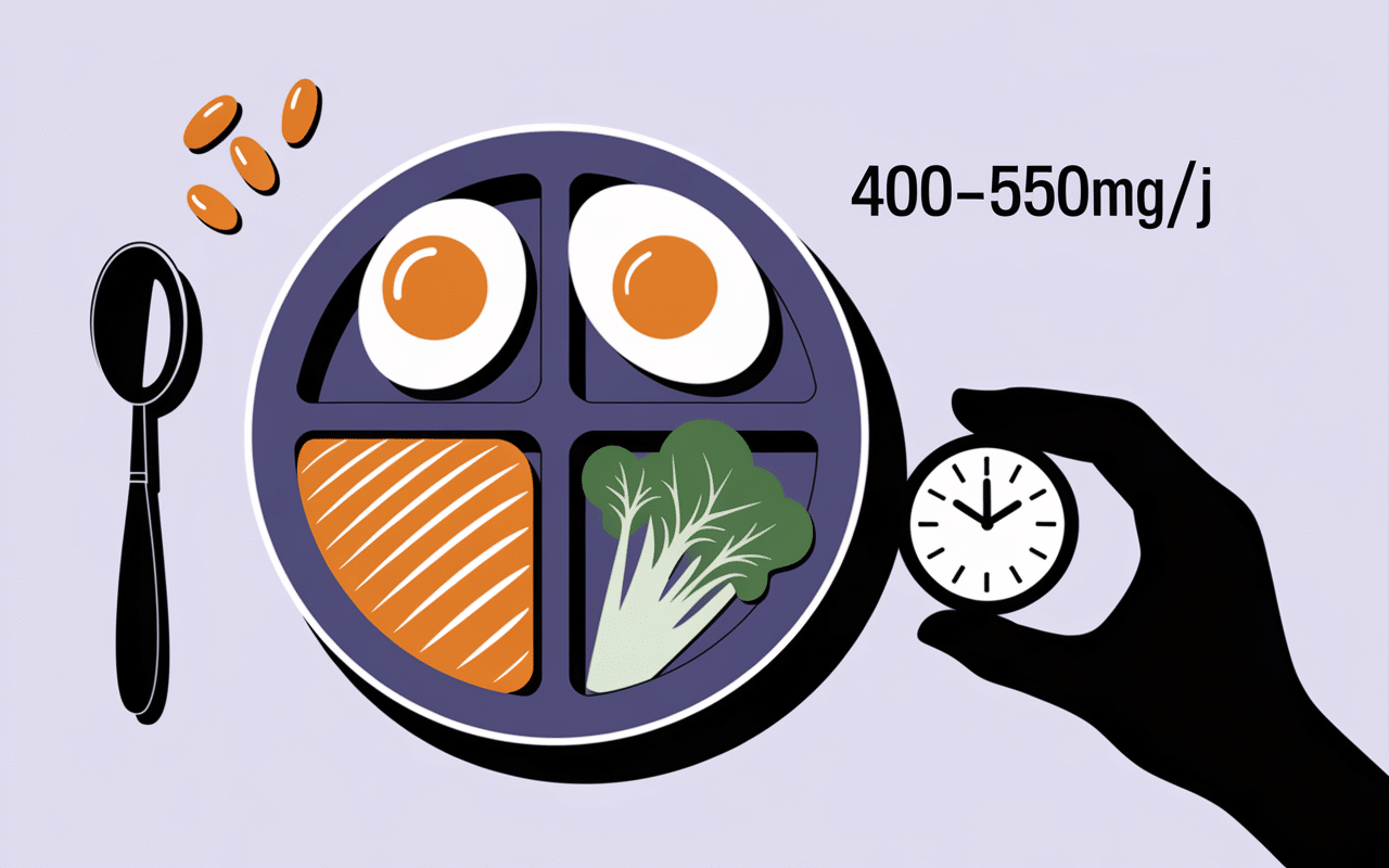 Choline perte de poids aliments dosage optimal assiette