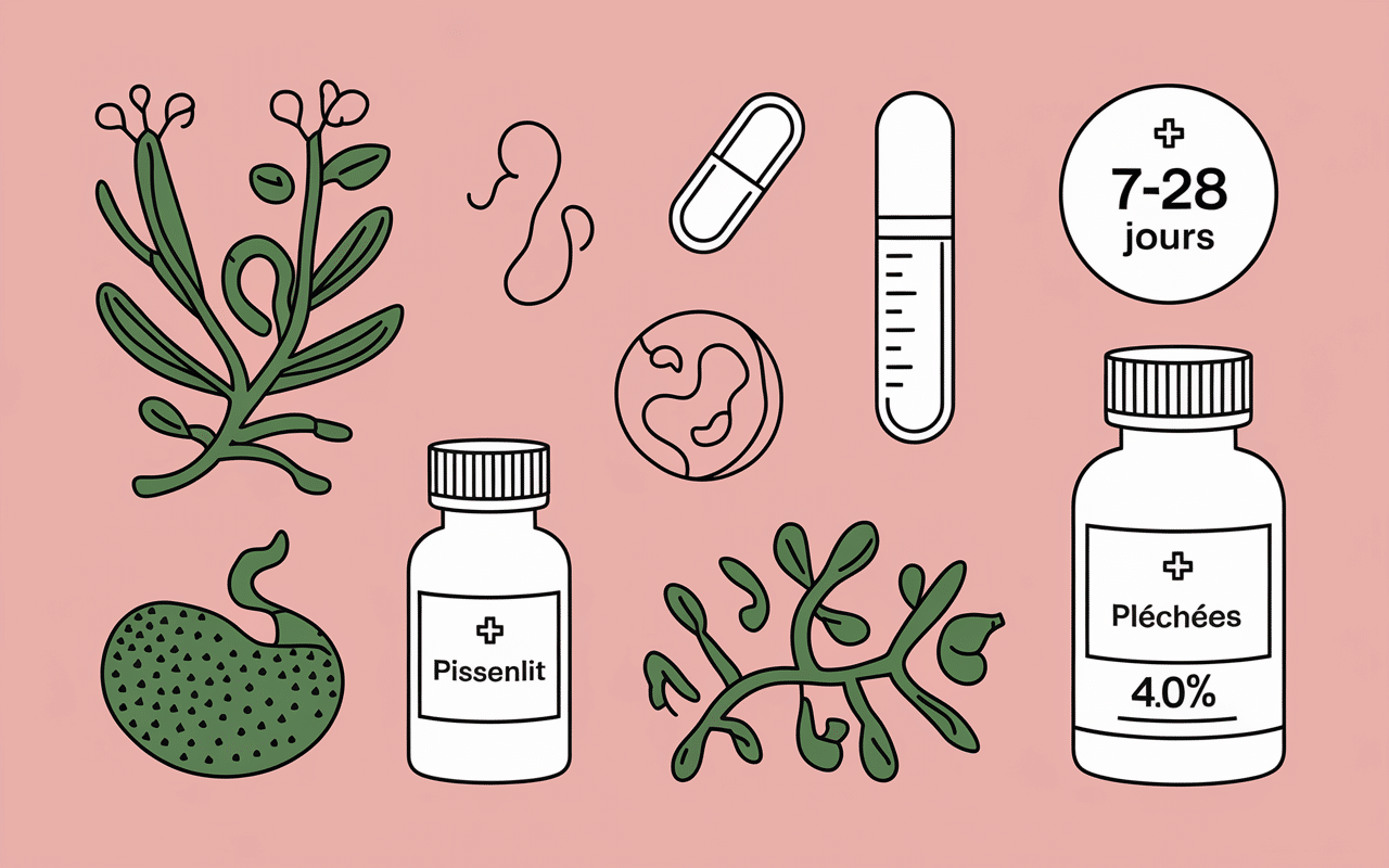 illustration action rapide complement alimentaire ventre plat probiotiques enzymes fenouil