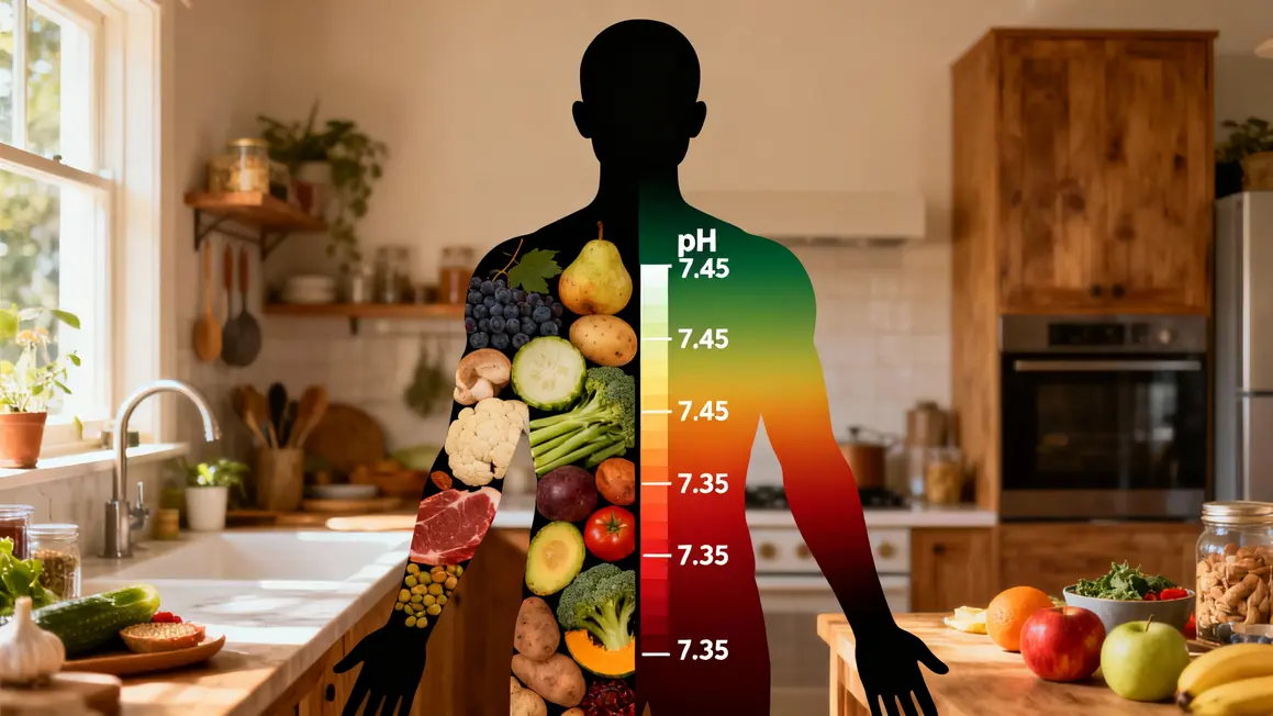 Schéma pH sanguin aliments acidifiants alcalinisants
