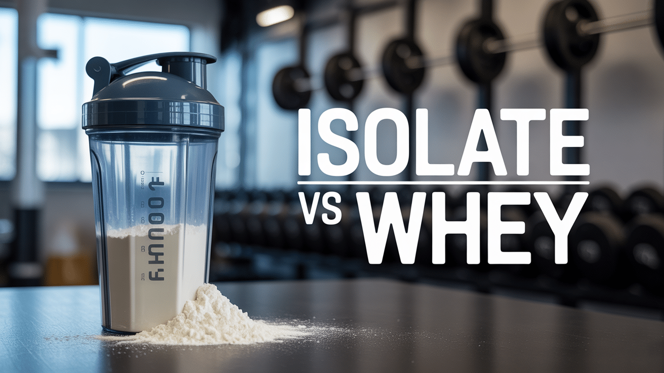 shaker de whey ou isolate en salle comparatif musculation