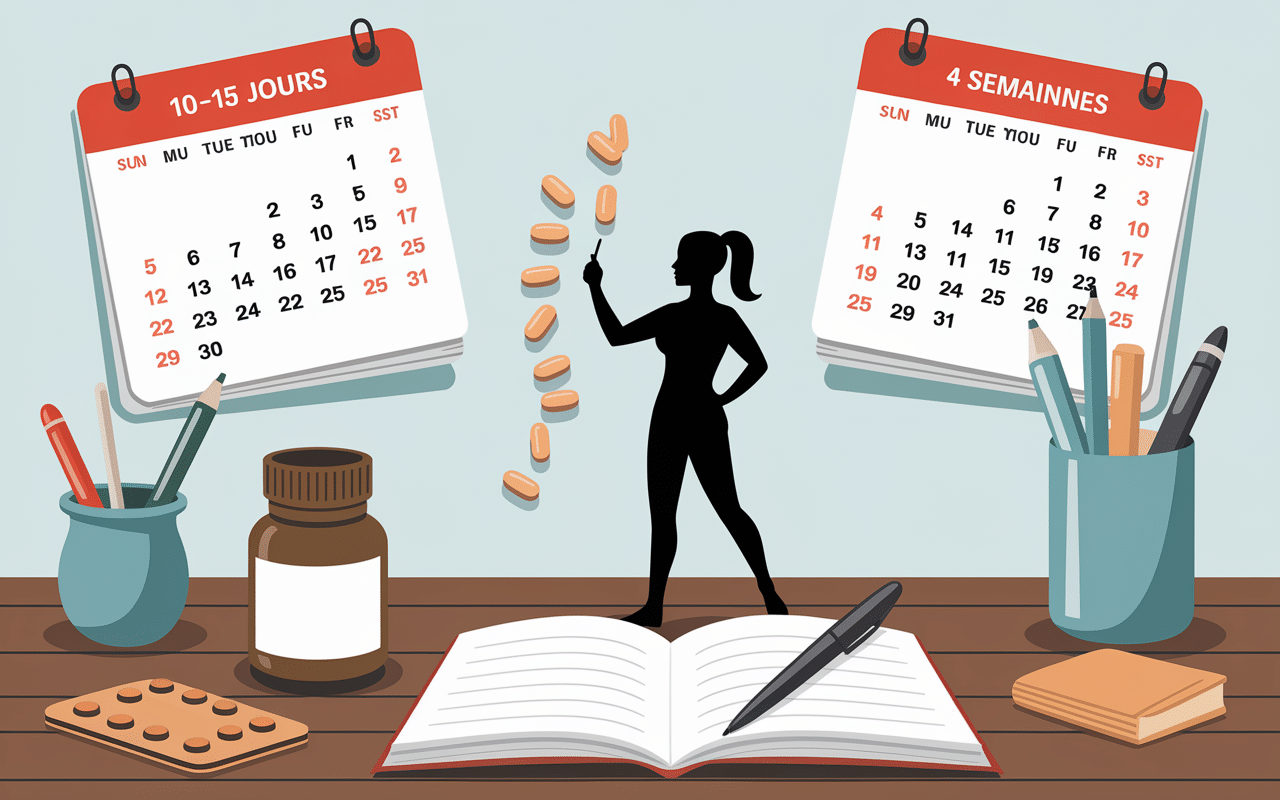 calendrier pause cures vitamines gélules