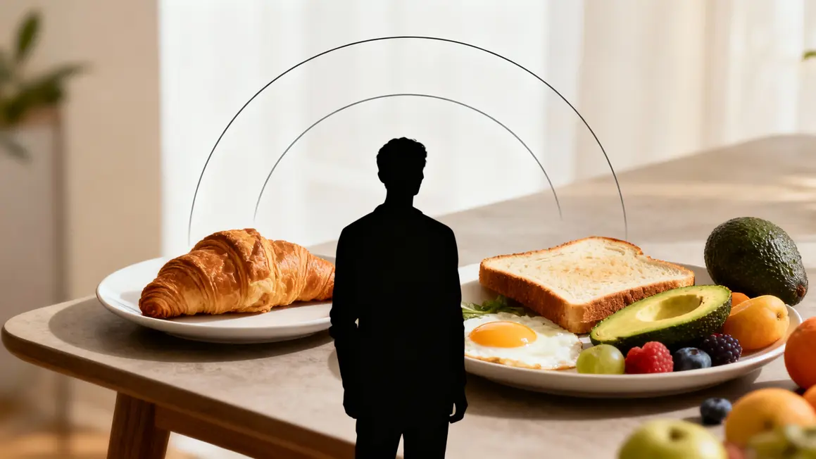 Comparatif croissant et toast complet, energie stable, petit dejeuner equilibre