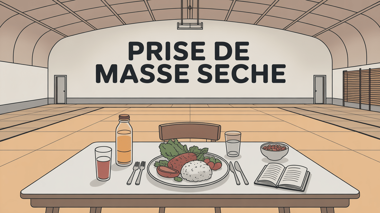 plan prise de masse sèche et assiette équilibrée