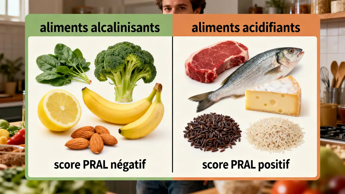 tableau aliments alcalinisants acidifiants regime alcalin