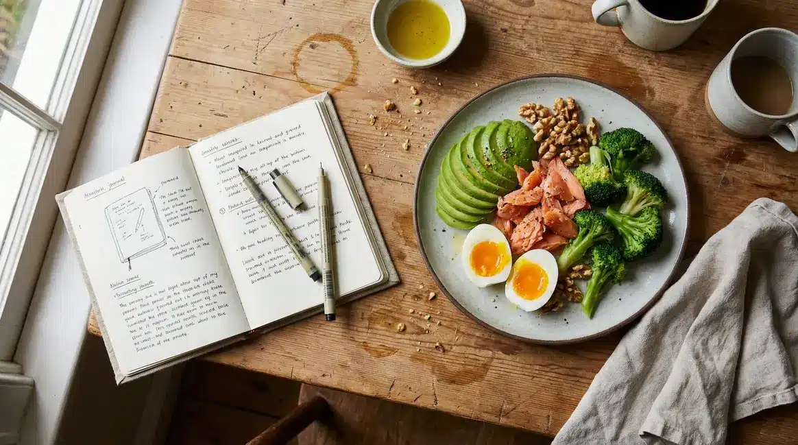 regime keto repas avocat saumon oeufs brocolis