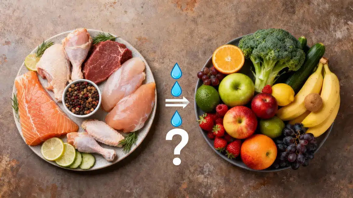 risques régime hyperprotéiné protéines et fruits légumes