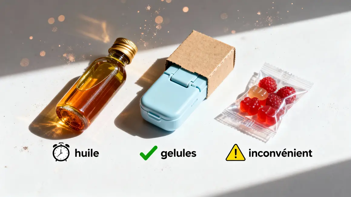 Comparatif huile gelules gummies CBD pour minceur