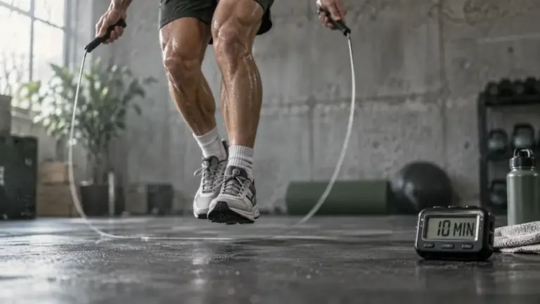 10 minutes de corde a sauter calories : 10 min de saut