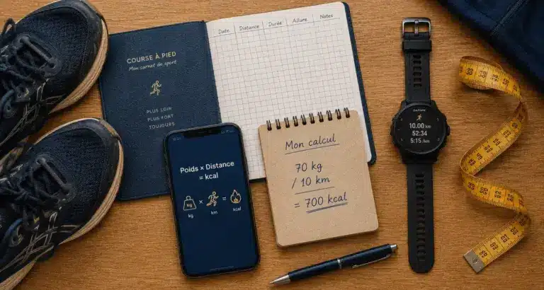 Calories course a pieds : poids × distance = kcal